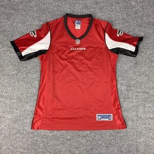 Atlanta Falcons Jersey Womens Small Red NFL Football V Neck NFL Pro Line